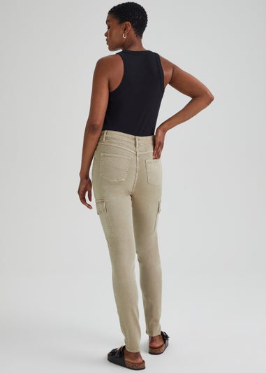 Stone Cargo Skinny Jeans