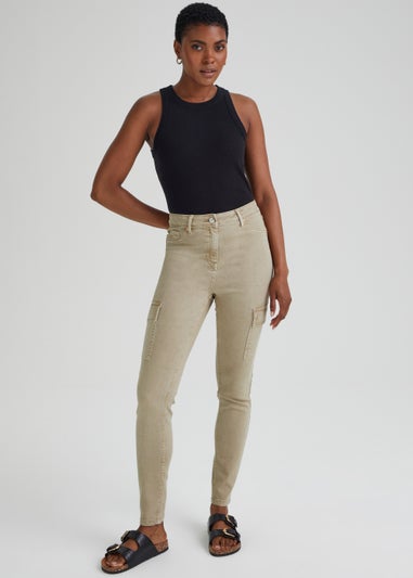 Stone Cargo Skinny Jeans