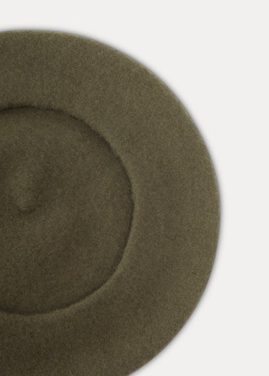 Green Felt Beret