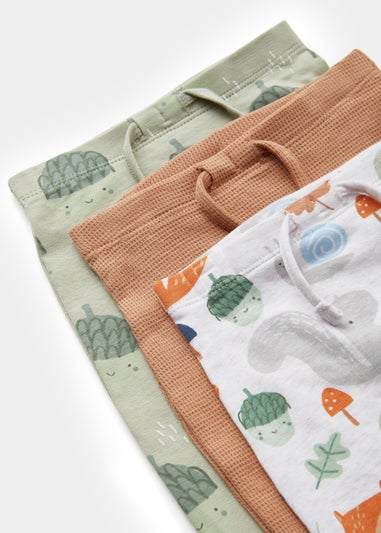 Baby 3 Pack Woodland Print Leggings (Newborn-23mths)