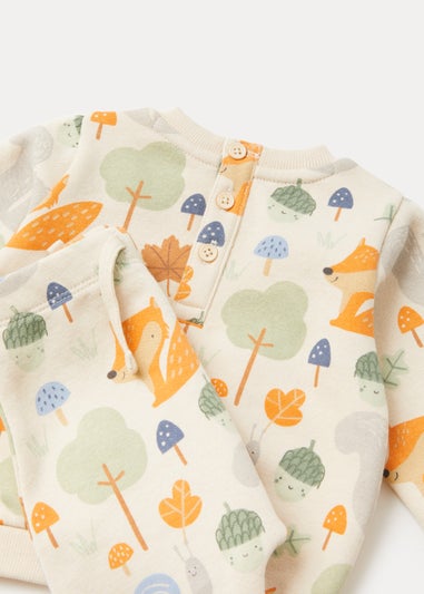 Baby Multicoloured Acorn Wood Sweatshirt & Joggers Set (Newborn-23mths)