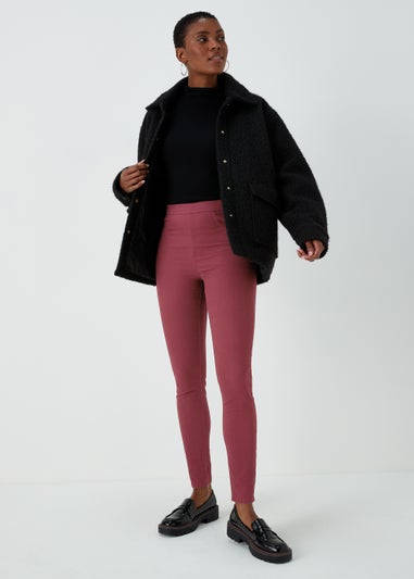 Rosie Wine Pull On Jeggings