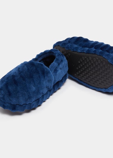 Boys Navy A-Line Slippers (Younger 4-12)