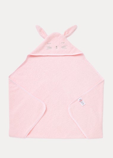 Pink Bunny Hooded Baby Towel