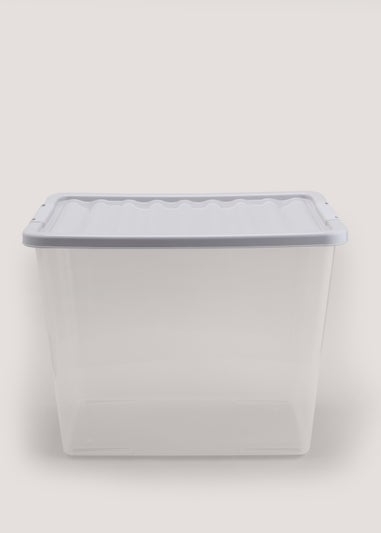 Grey Plastic Storage Box (80L)