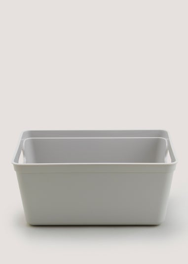 Grey Small Storage Tray (17cm x 11cm)