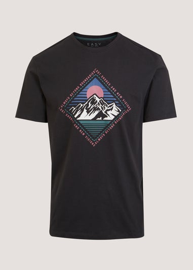 Red Positive Sounds Print T-Shirt