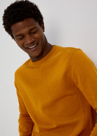 Yellow Essential Crew Neck Sweatshirt