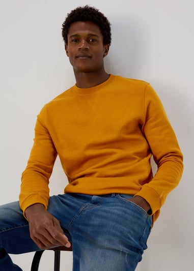 Yellow Essential Crew Neck Sweatshirt