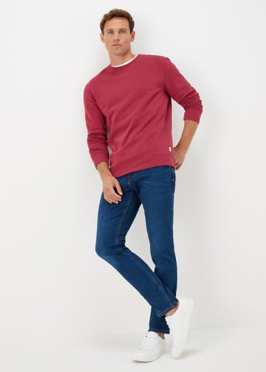 Pomegranate Essential Crew Neck Sweatshirt