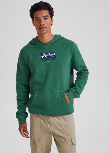 Green Trekking Pull-On Hoodie - Matalan