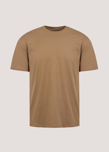 Brown Essential Crew Neck T-Shirt