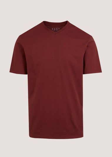 Red Essential V-Neck T-Shirt