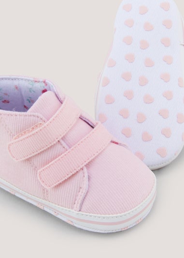 Pink Soft Sole Baby Trainers (Newborn-18mths)