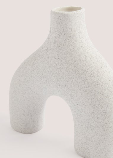 White Organic Shape Vase (27cm)