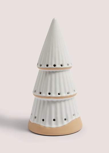 Cream Ceramic Tree (23.5cm x 11.5cm x 11.5cm)