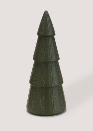 Dark Green Large Ceramic Christmas Tree (34cm)