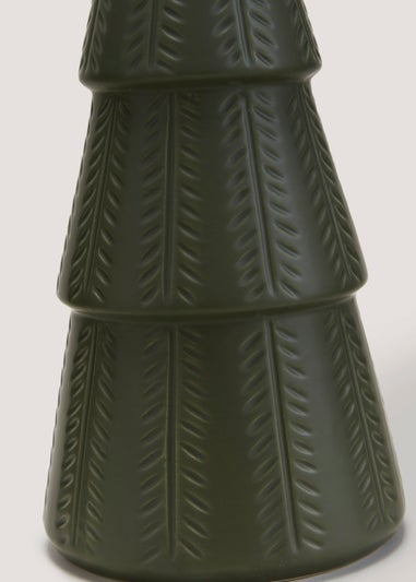 Dark Green Large Ceramic Christmas Tree (34cm)