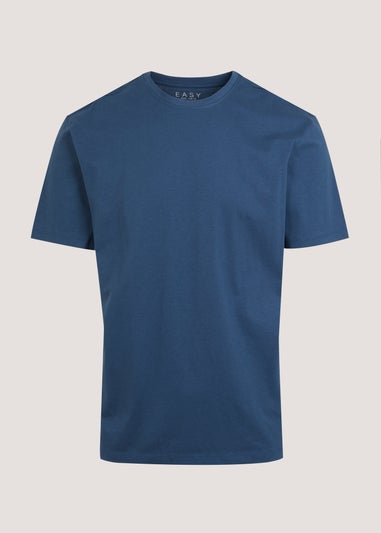 Blue Essential Crew Neck T-Shirt