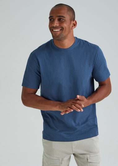 Blue Essential Crew Neck T-Shirt