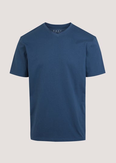Blue Essential V-Neck T-Shirt