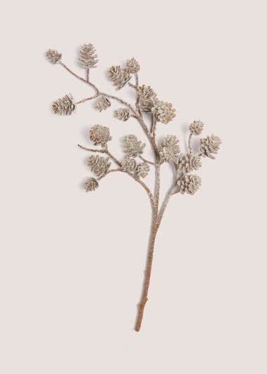 Faux Pine Cone Single Stem (85cm)