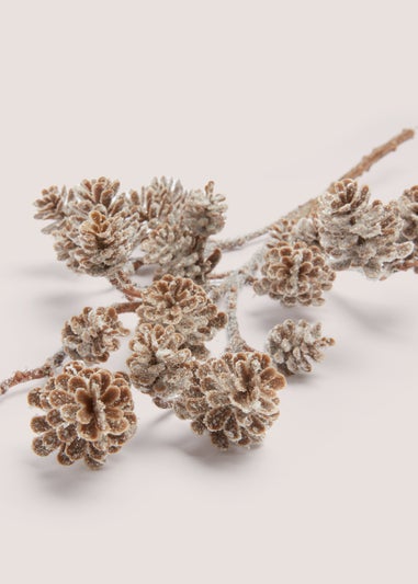 Faux Pine Cone Single Stem (85cm)