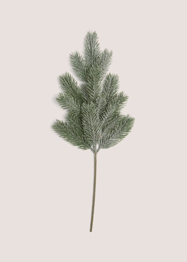 Frosted Pine Spray Single Stem (85cm)
