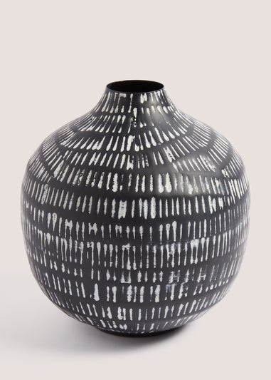 Black Metal Vase (30cm)