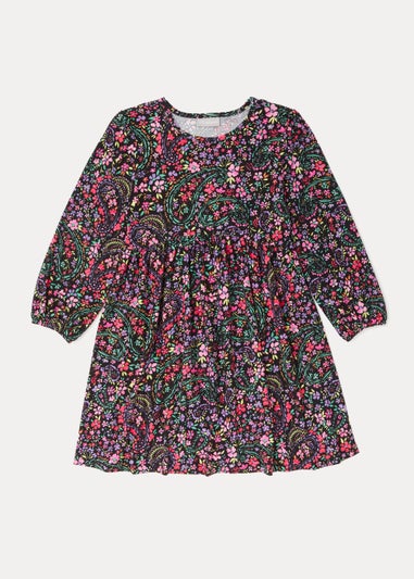 Girls Purple Print Soft Dress (4-13yrs)