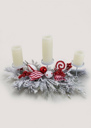 Candy Cane Candle Holder (71cm x 18cm x 38cm)