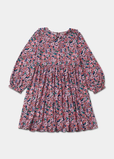Girls Multicoloured Soft Touch Collar Dress (4-13yrs)