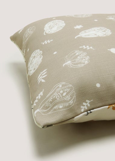 Multicoloured Pumpkin Print Cushion (43cm x 43cm)