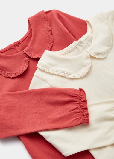 Girls 2 Pack Collar T-Shirts (9mths-6yrs)