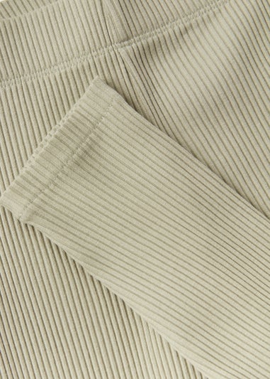Girls Sage Ribbed Leggings (4-13yrs)