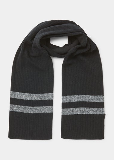 Black Stripe Thinsulate Scarf