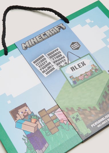 Kids Personalised Minecraft Door Hanger (23cm x 17cm x 0.5cm)