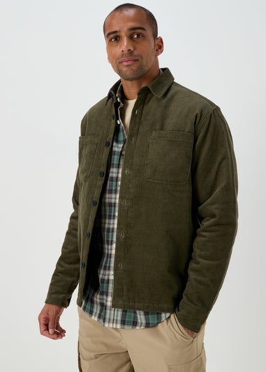 Khaki Cord Overshirt
