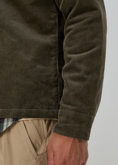 Khaki Cord Overshirt