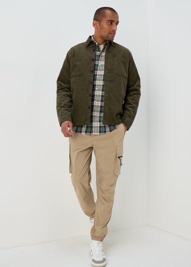 Khaki Cord Overshirt