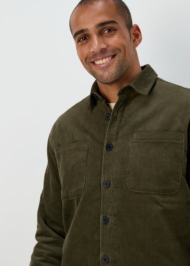 Khaki Cord Overshirt