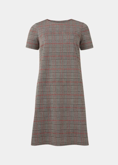 Et Vous Red Check Ponte Dress