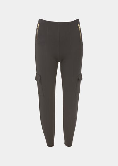 Et Vous Black Ponte Cargo Trousers