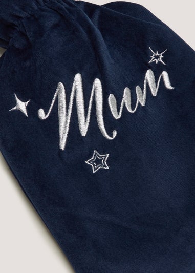 Navy Mum Hot Water Bottle (1500ml)