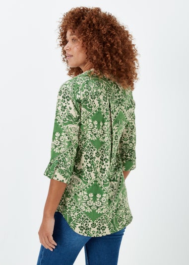 Green Print Shirt