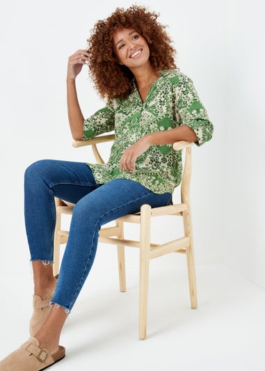 Green Print Shirt