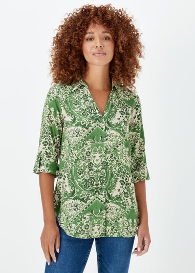 Green Print Shirt