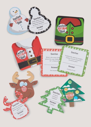 Gingerbread Festive Trivia Quiz Game (10cm x 3cm x 14cm)