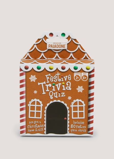 Gingerbread Festive Trivia Quiz Game (10cm x 3cm x 14cm)