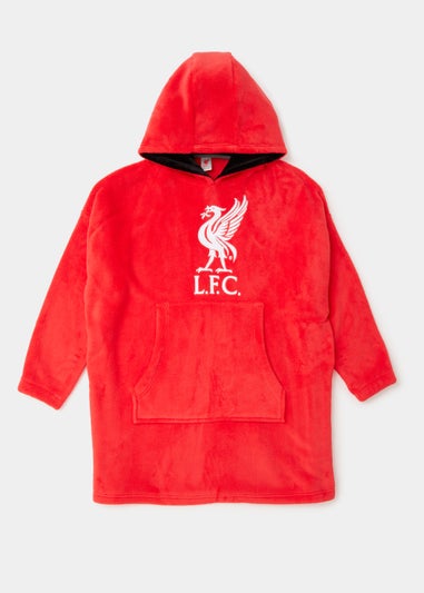 Kids Red Liverpool Football Snuggle Hoodie (4-13yrs)